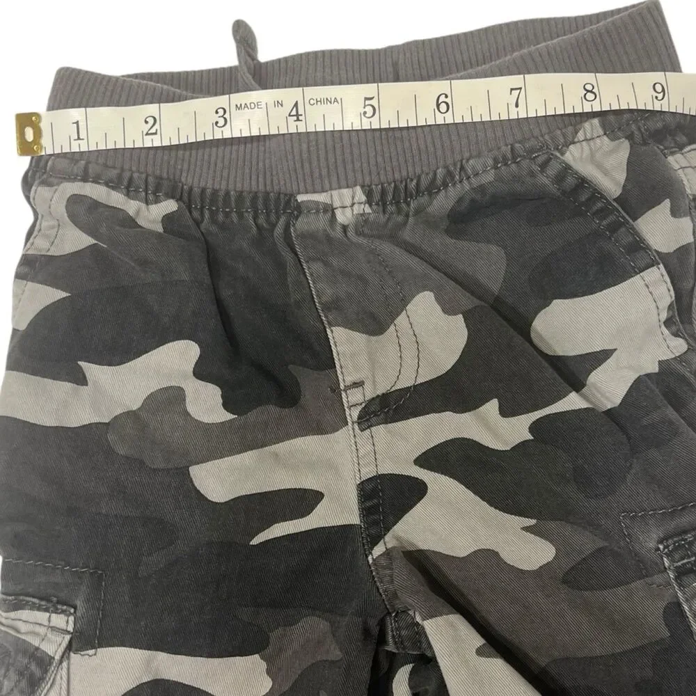 The Childrens Place Black Gray Camo Cargo Pants Toddler 2T Streetwear